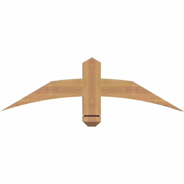 Ekena Millwork Bellingham Timber Gable Bracket, Western Red Cedar, 36"W x 10"H x 3 1/2"D x 3 1/2"F, 7/12 Pitch GBW036X10X0404BEL00SWR - main